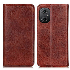 Funda de Cuero Cartera con Soporte Carcasa K01Z para Xiaomi Poco M4 5G Marron