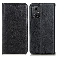 Funda de Cuero Cartera con Soporte Carcasa K01Z para Xiaomi Poco M4 5G Negro