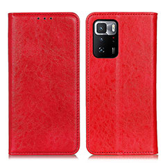 Funda de Cuero Cartera con Soporte Carcasa K01Z para Xiaomi Poco X3 GT 5G Rojo