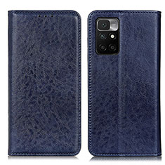 Funda de Cuero Cartera con Soporte Carcasa K01Z para Xiaomi Redmi 10 (2022) Azul