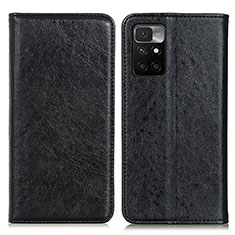 Funda de Cuero Cartera con Soporte Carcasa K01Z para Xiaomi Redmi 10 (2022) Negro