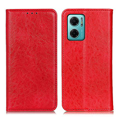 Funda de Cuero Cartera con Soporte Carcasa K01Z para Xiaomi Redmi 10 5G Rojo