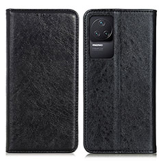 Funda de Cuero Cartera con Soporte Carcasa K01Z para Xiaomi Redmi K50 5G Negro