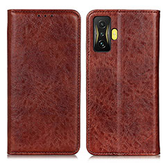 Funda de Cuero Cartera con Soporte Carcasa K01Z para Xiaomi Redmi K50 Gaming 5G Marron