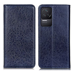 Funda de Cuero Cartera con Soporte Carcasa K01Z para Xiaomi Redmi K50 Pro 5G Azul