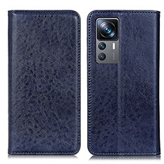 Funda de Cuero Cartera con Soporte Carcasa K01Z para Xiaomi Redmi K50 Ultra 5G Azul