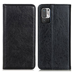 Funda de Cuero Cartera con Soporte Carcasa K01Z para Xiaomi Redmi Note 10T 5G Negro