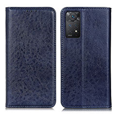 Funda de Cuero Cartera con Soporte Carcasa K01Z para Xiaomi Redmi Note 11 Pro 5G Azul