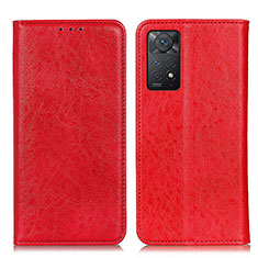 Funda de Cuero Cartera con Soporte Carcasa K01Z para Xiaomi Redmi Note 11 Pro 5G Rojo