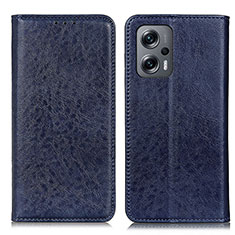 Funda de Cuero Cartera con Soporte Carcasa K01Z para Xiaomi Redmi Note 12T Pro 5G Azul