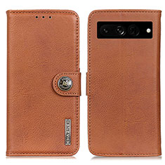 Funda de Cuero Cartera con Soporte Carcasa K02Z para Google Pixel 7 Pro 5G Marron