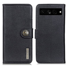 Funda de Cuero Cartera con Soporte Carcasa K02Z para Google Pixel 7 Pro 5G Negro