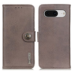 Funda de Cuero Cartera con Soporte Carcasa K02Z para Google Pixel 8 5G Gris