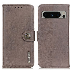 Funda de Cuero Cartera con Soporte Carcasa K02Z para Google Pixel 8 Pro 5G Gris