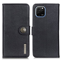 Funda de Cuero Cartera con Soporte Carcasa K02Z para Huawei Enjoy 50z Negro