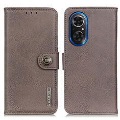 Funda de Cuero Cartera con Soporte Carcasa K02Z para Huawei Honor 50 SE 5G Gris