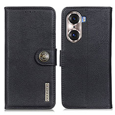 Funda de Cuero Cartera con Soporte Carcasa K02Z para Huawei Honor 60 5G Negro