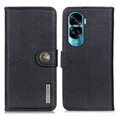 Funda de Cuero Cartera con Soporte Carcasa K02Z para Huawei Honor 90 Lite 5G Negro