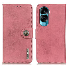 Funda de Cuero Cartera con Soporte Carcasa K02Z para Huawei Honor 90 Lite 5G Rosa