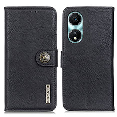 Funda de Cuero Cartera con Soporte Carcasa K02Z para Huawei Honor X5 Plus Negro