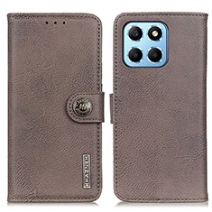 Funda de Cuero Cartera con Soporte Carcasa K02Z para Huawei Honor X8 5G Gris