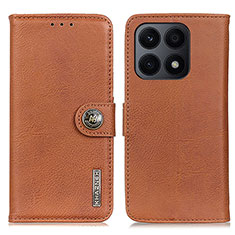 Funda de Cuero Cartera con Soporte Carcasa K02Z para Huawei Honor X8a 4G Marron