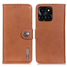 Funda de Cuero Cartera con Soporte Carcasa K02Z para Huawei Honor X8b Marron