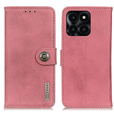 Funda de Cuero Cartera con Soporte Carcasa K02Z para Huawei Honor X8b Rosa