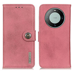 Funda de Cuero Cartera con Soporte Carcasa K02Z para Huawei Mate 60 Pro+ Plus Rosa