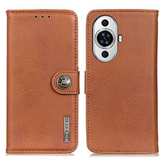 Funda de Cuero Cartera con Soporte Carcasa K02Z para Huawei Nova 11 Pro Marron