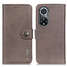 Funda de Cuero Cartera con Soporte Carcasa K02Z para Huawei Nova 9 Pro Gris