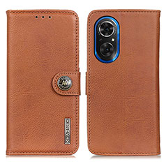 Funda de Cuero Cartera con Soporte Carcasa K02Z para Huawei Nova 9 SE Marron