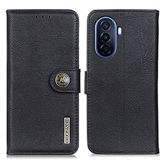 Funda de Cuero Cartera con Soporte Carcasa K02Z para Huawei Nova Y70 Plus Negro