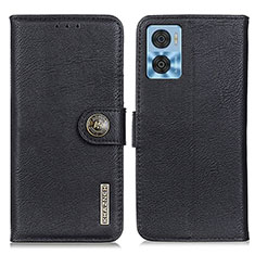 Funda de Cuero Cartera con Soporte Carcasa K02Z para Motorola Moto E22 Negro