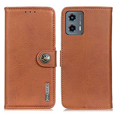 Funda de Cuero Cartera con Soporte Carcasa K02Z para Motorola Moto G 5G (2023) Marron