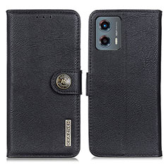 Funda de Cuero Cartera con Soporte Carcasa K02Z para Motorola Moto G 5G (2023) Negro