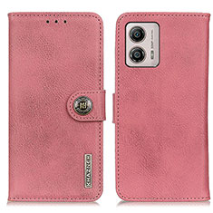 Funda de Cuero Cartera con Soporte Carcasa K02Z para Motorola Moto G53j 5G Rosa