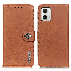 Funda de Cuero Cartera con Soporte Carcasa K02Z para Motorola Moto G73 5G Marron