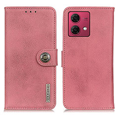 Funda de Cuero Cartera con Soporte Carcasa K02Z para Motorola Moto G84 5G Rosa