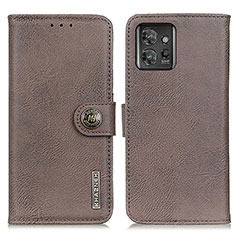 Funda de Cuero Cartera con Soporte Carcasa K02Z para Motorola ThinkPhone 5G Gris