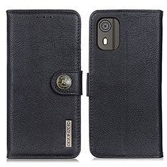 Funda de Cuero Cartera con Soporte Carcasa K02Z para Nokia C02 Negro