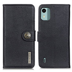 Funda de Cuero Cartera con Soporte Carcasa K02Z para Nokia C12 Plus Negro