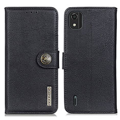 Funda de Cuero Cartera con Soporte Carcasa K02Z para Nokia C2 2nd Edition Negro