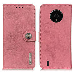 Funda de Cuero Cartera con Soporte Carcasa K02Z para Nokia C200 Rosa