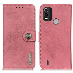 Funda de Cuero Cartera con Soporte Carcasa K02Z para Nokia C21 Plus Rosa