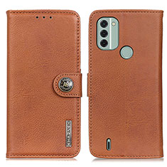 Funda de Cuero Cartera con Soporte Carcasa K02Z para Nokia C31 Marron