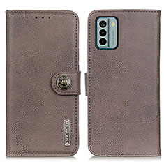 Funda de Cuero Cartera con Soporte Carcasa K02Z para Nokia G22 Gris