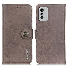 Funda de Cuero Cartera con Soporte Carcasa K02Z para Nokia G60 5G Gris