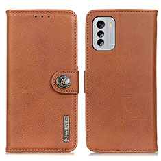 Funda de Cuero Cartera con Soporte Carcasa K02Z para Nokia G60 5G Marron