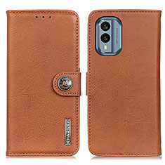 Funda de Cuero Cartera con Soporte Carcasa K02Z para Nokia X30 5G Marron